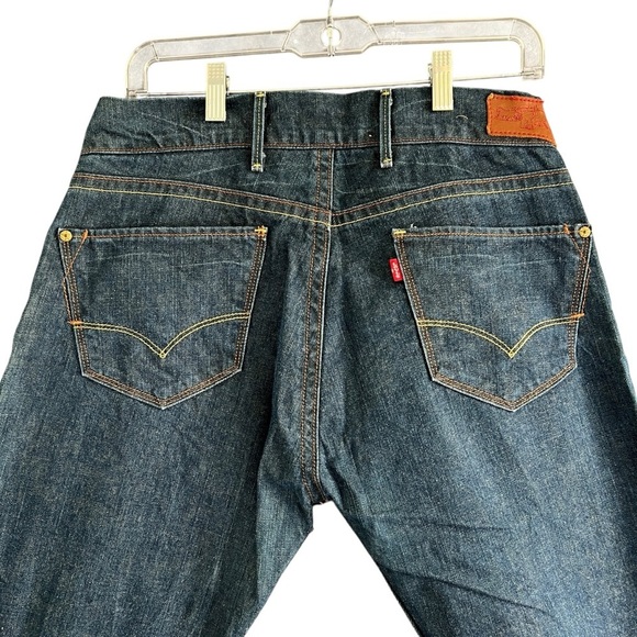 Rare LEVI'S RED COLLECTION (2005) 100% Cotton Denim Jeans Size 13M (33" waist) - Picture 2 of 15